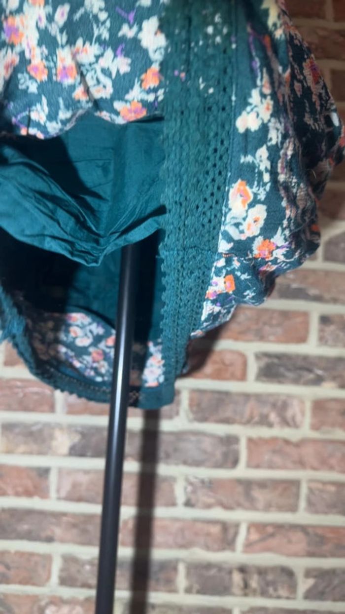 Robe verte à fleurs une épaule pimkie taille S/36 - photo numéro 7
