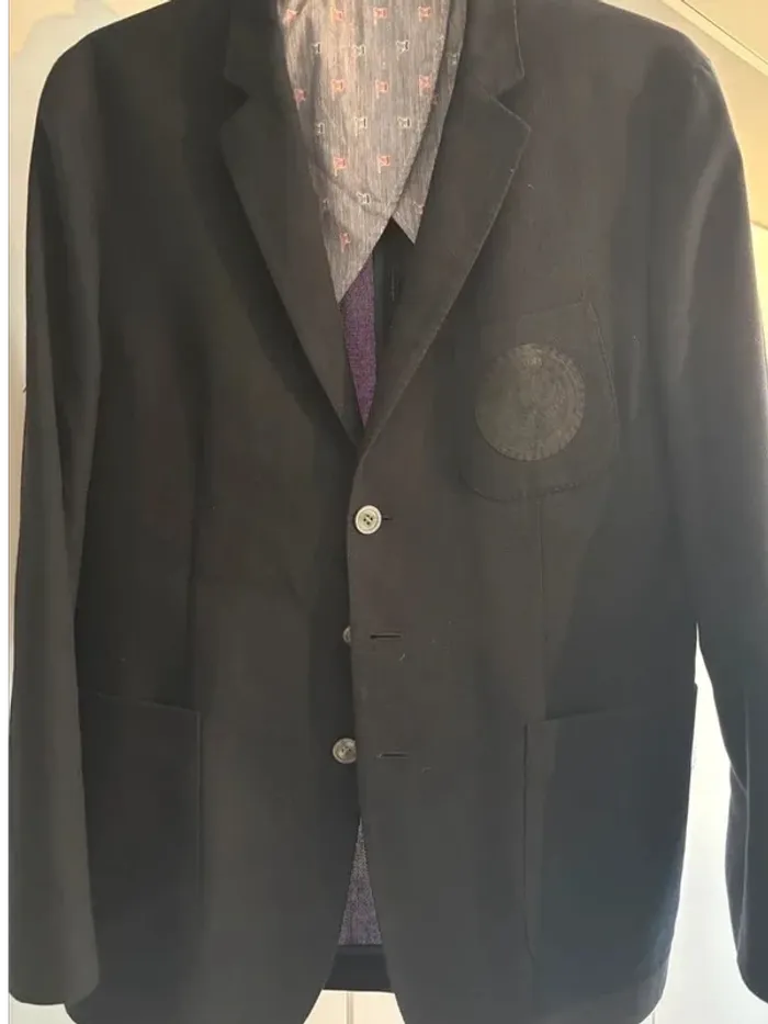 Veste noire en laine T50 Hugo Boss - photo numéro 2
