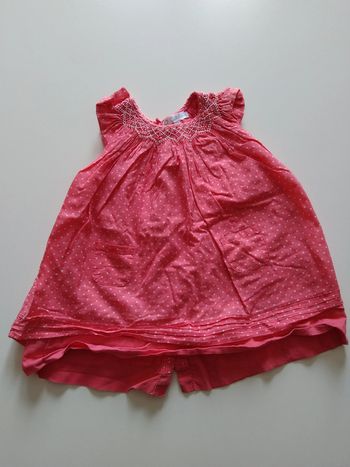 robe corail à pois fille 9 mois kitchoun