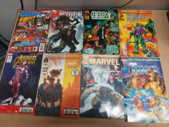 Lot de 8 magazines,comics marvel