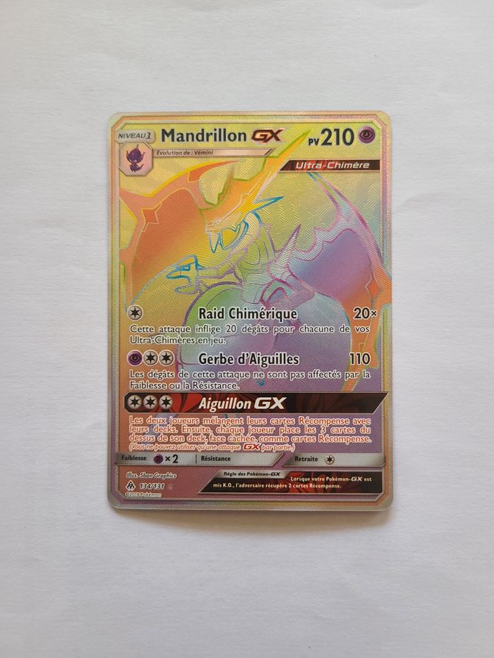 Mandrillon Gx rainbow Lumière interdite
