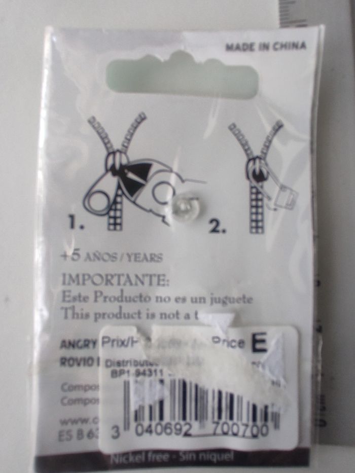 Tirette de fermeture éclair Angry Bords neuf - photo numéro 3