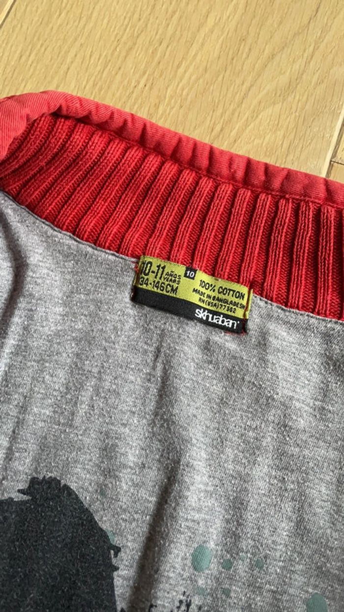 Gilet doublé rouge - Skhuaban - 10/11ans - photo numéro 4