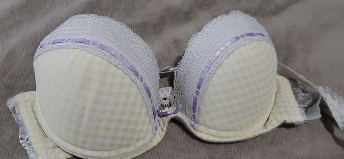 Soutien gorge jaune et lavande - photo numéro 3