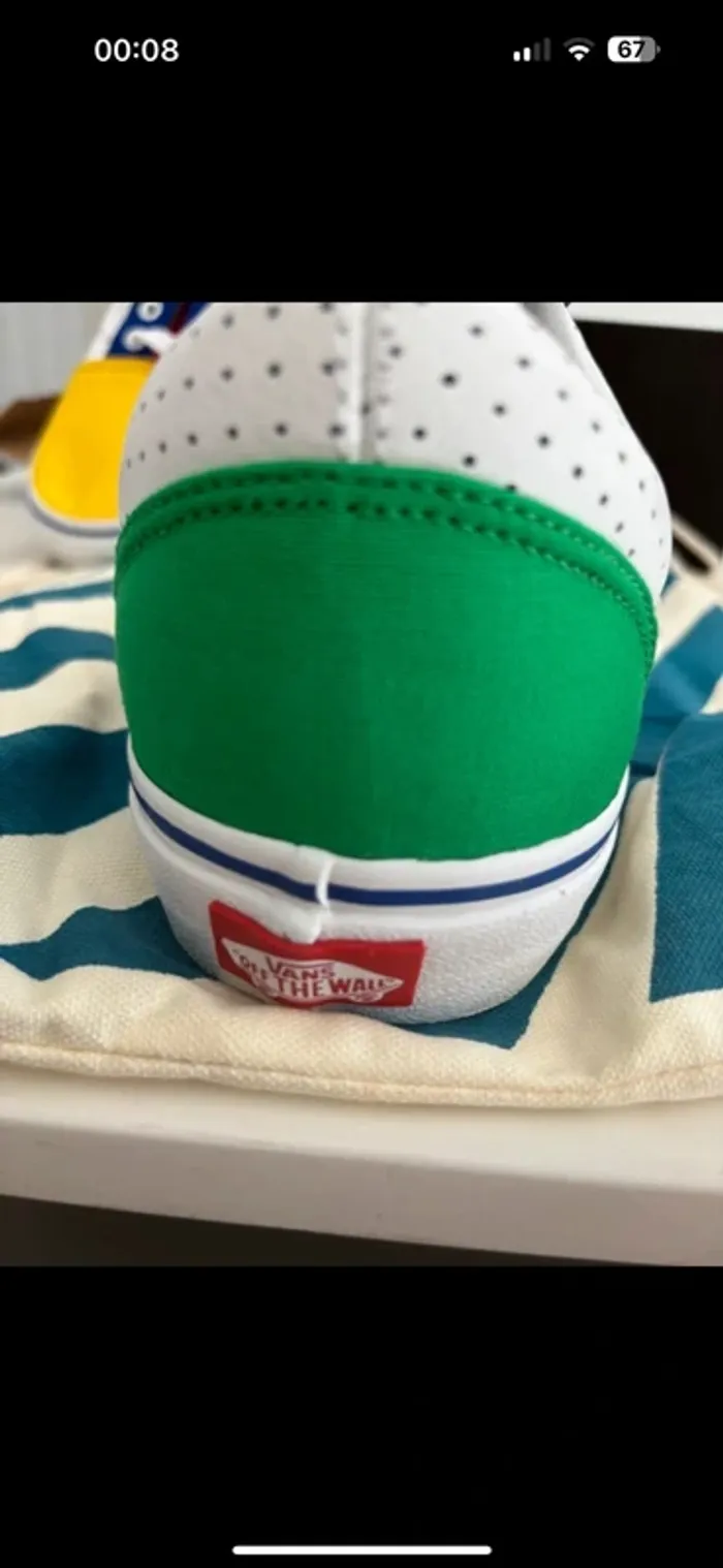 Baskets m vans old skool Customs en cuir neuves taille 46 – modèle unique - photo numéro 6