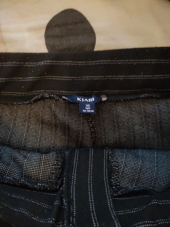 Pantalon noir a rayure blanche - photo numéro 3