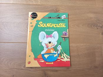 Livre album enfant Un mot Une image, Sourimousse cuisine, Éditions Hemma 