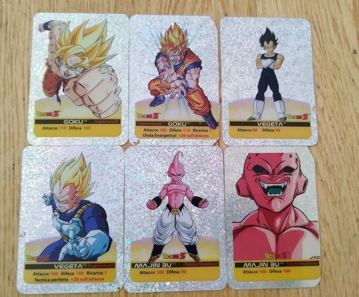 Lot Carte prism Lamincard Dragon Ball Z part serie 4 ITA cards DBZ Holo set sp P