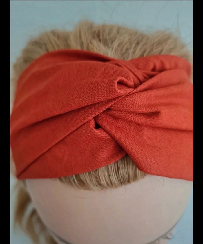 Bandeau croisé terracotta - photo numéro 2