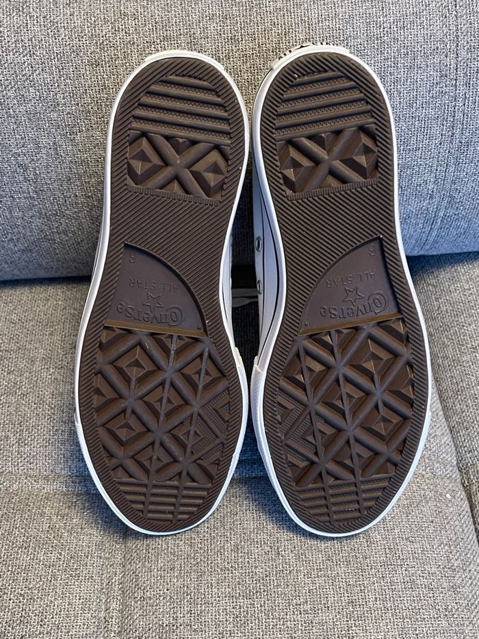 Converse blanche plate-forme 39 / très bon état - photo numéro 4