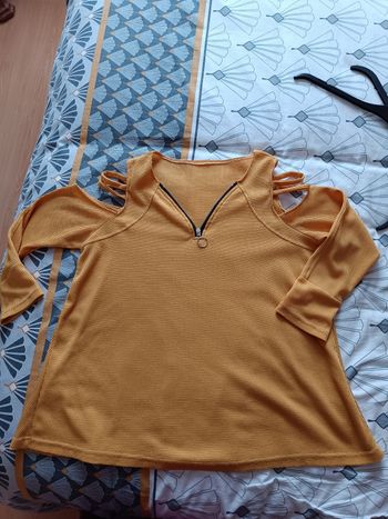 Blouse moutarde t 42