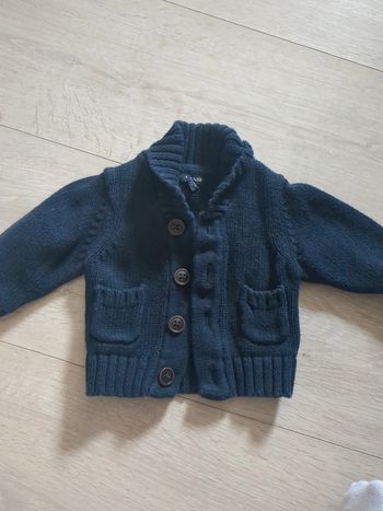 Gilet marine bébé garçon 1 mois