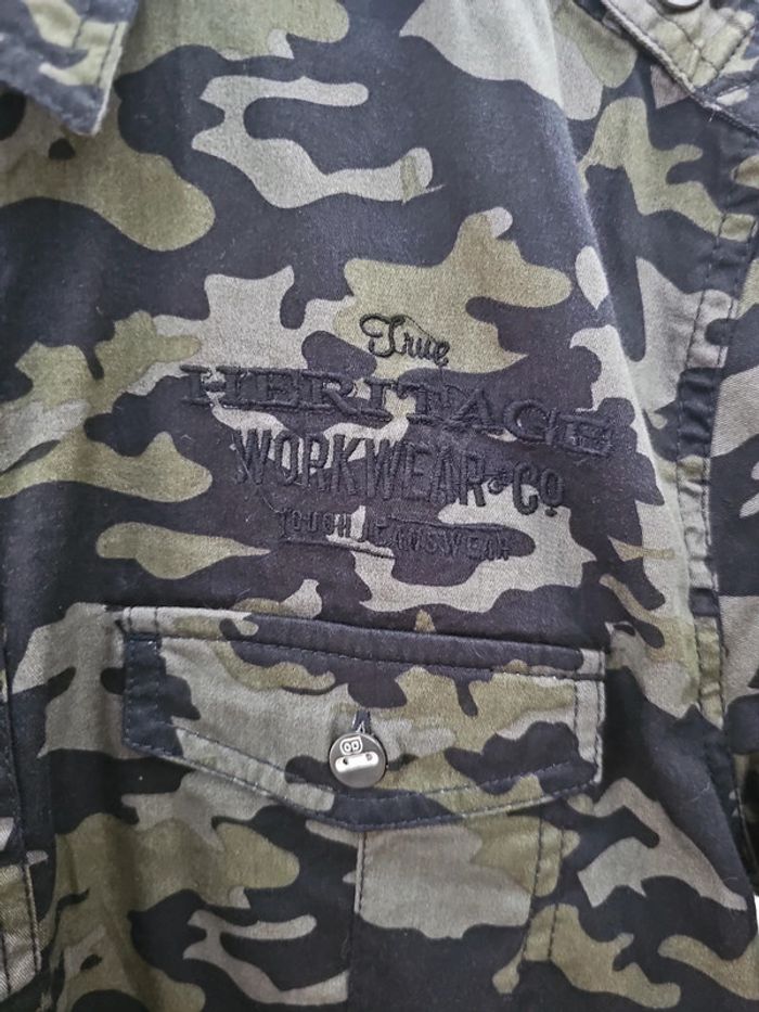 Chemise camouflage Angelo Litrico taille M - photo numéro 5