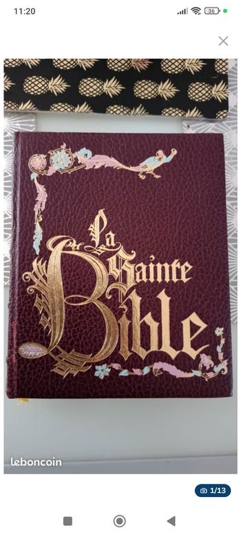 Livre la sainte bible édition edilec 1979