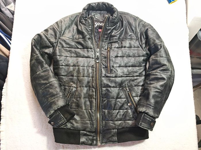 Blouson en cuir matelassé Schott NYC taille S