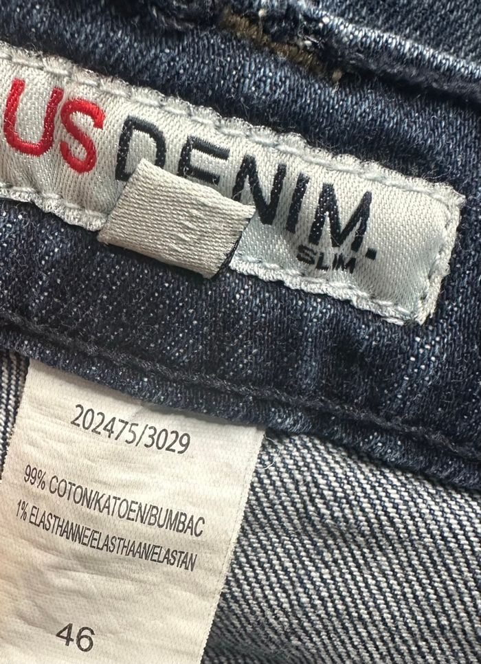 Jean denim slim bleu délavé T46 L/XL - photo numéro 6