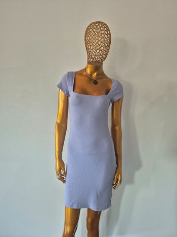 Robe Courte Femme Été Lila Manches Courtes Taille S/36