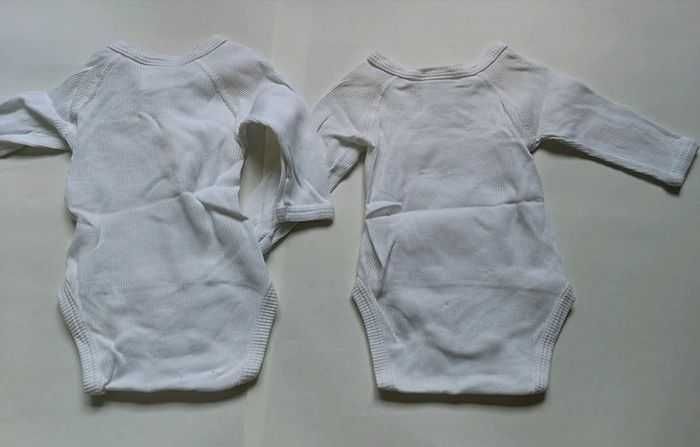 Lot de 2 bodies blanc ML 1 mois 54 cm Petit Bateau - photo numéro 6