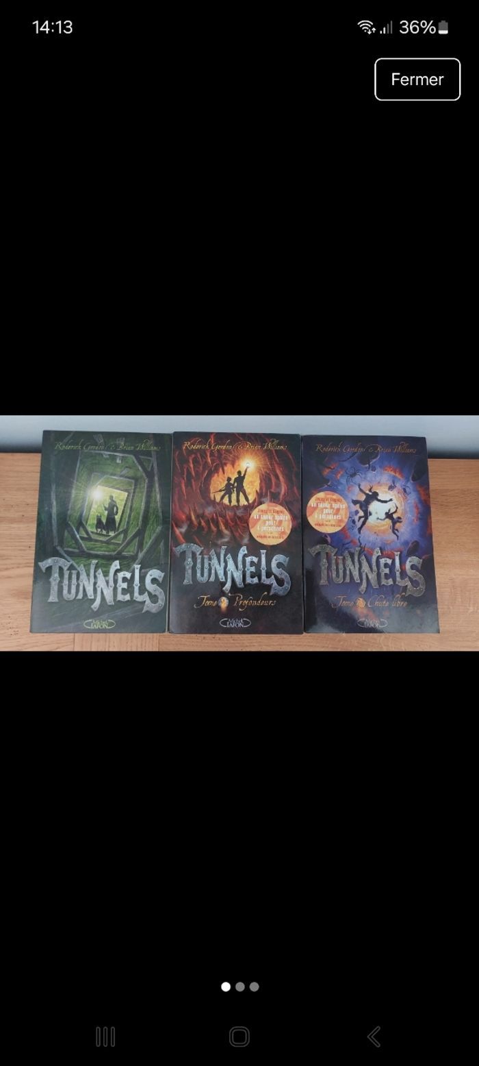 Tunels / Lot de 3 livres