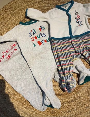 Lot 3 pyjamas 3 mois