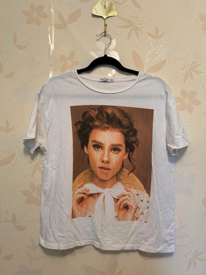 T-shirt imprimé visage taille L
