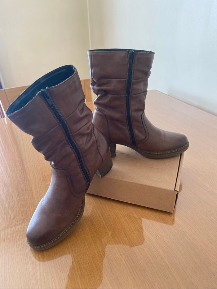 Bottes Remonte  mi haute  marron - photo numéro 3