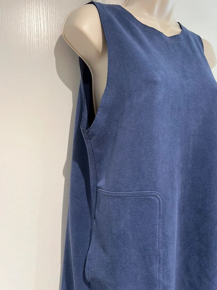 Zara, robe bleue extensible, polyester, élasthane - photo numéro 2