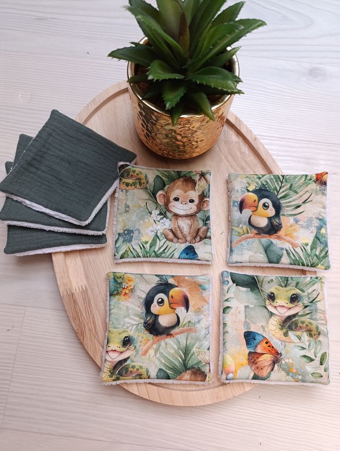 Lot de 7 lingettes lavables - photo numéro 2