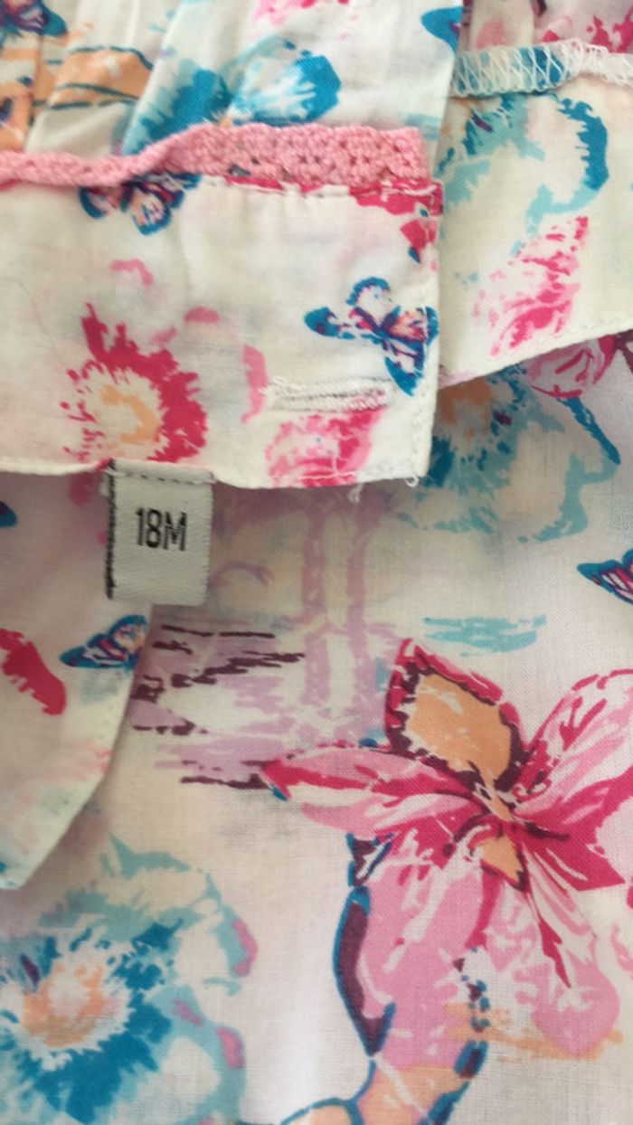 Ensemble pastel fleuris et papillons 18m - photo numéro 5