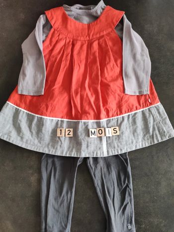 Ensemble robe okaidi 12 mois