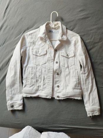 Veste jean blanc Zara taille XS