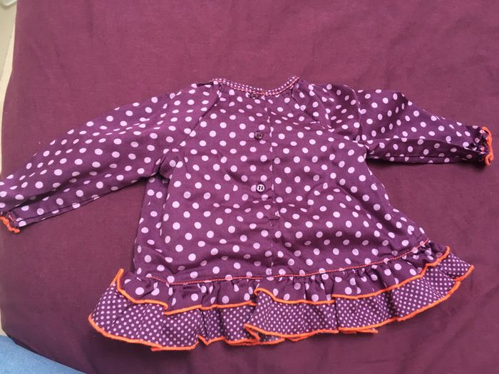 robe violette à pois orchestra 6 mois - photo numéro 2
