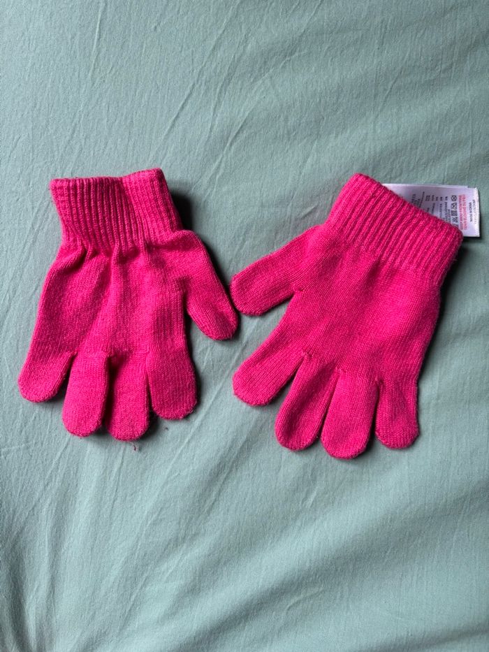 Gants roses jacadi taille 1