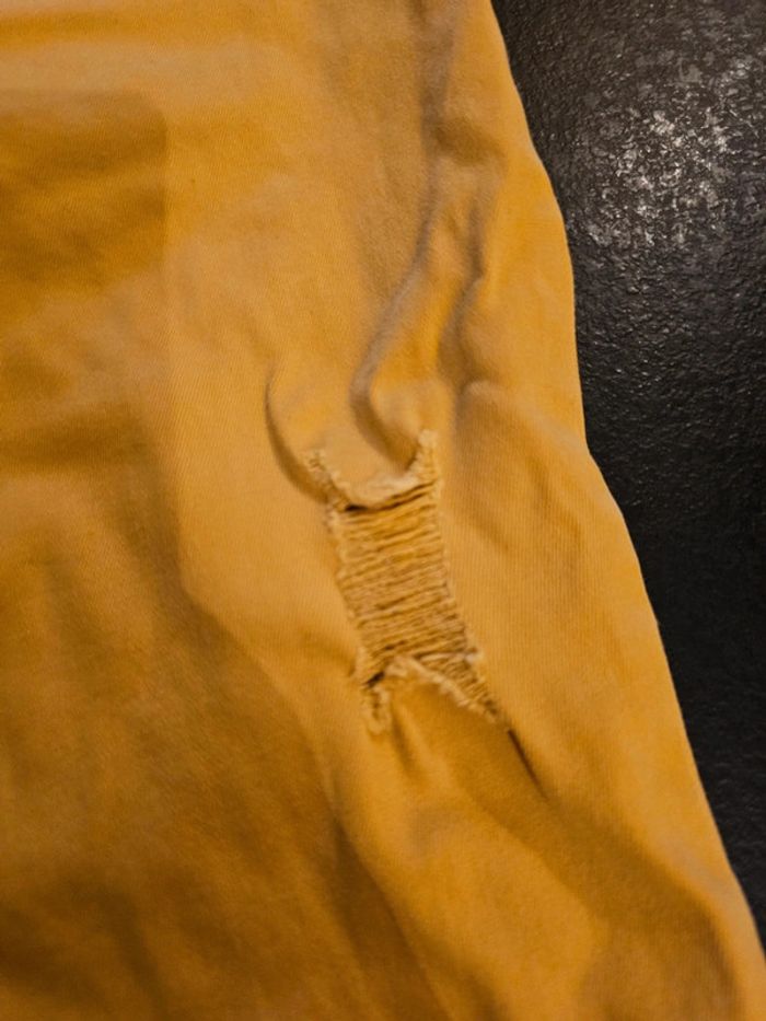 Jean skinny jaune moutarde - photo numéro 2