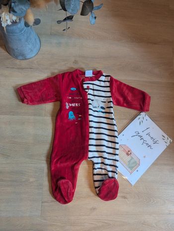 Pyjama en velours Absorba 1 mois