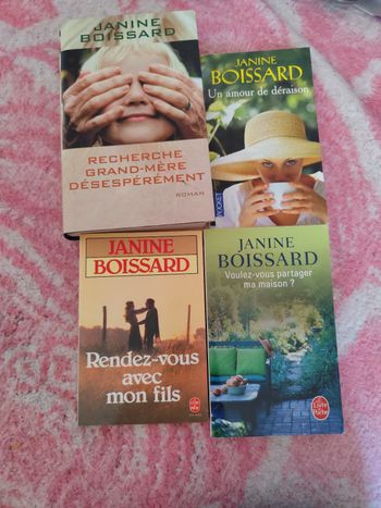 Lot de 4 livres Janine Boissard