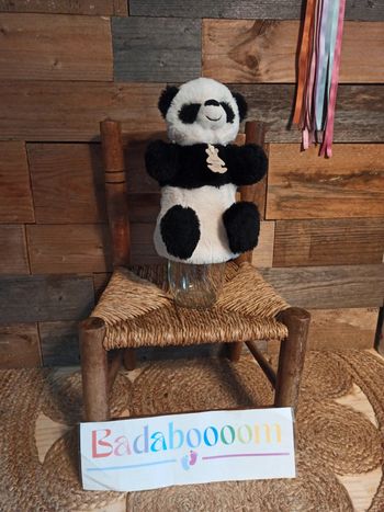 peluche marionnette panda histoire d'ours tbe