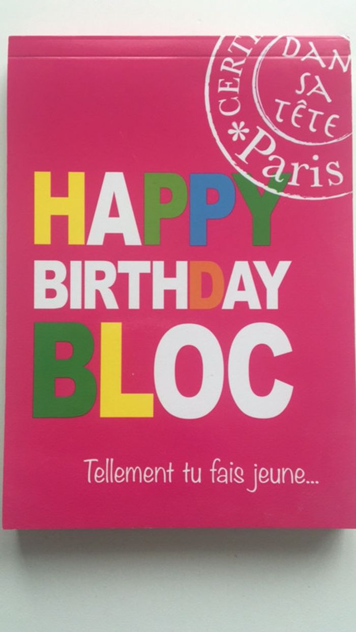 Happy birthday bloc - Neuf