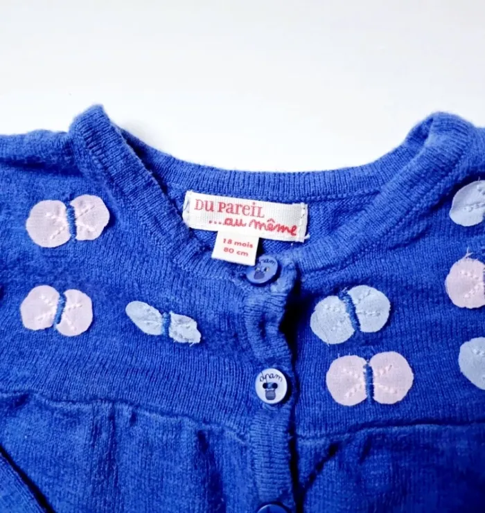 Gilet avec papillons cousus - photo numéro 3
