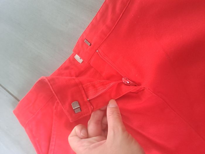 Jupe droite rouge KWomen Taille 38 - photo numéro 5
