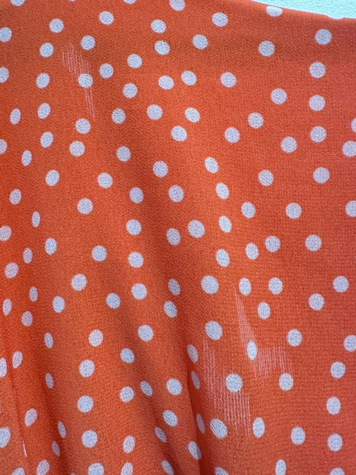 Robe orange à pois - photo numéro 7