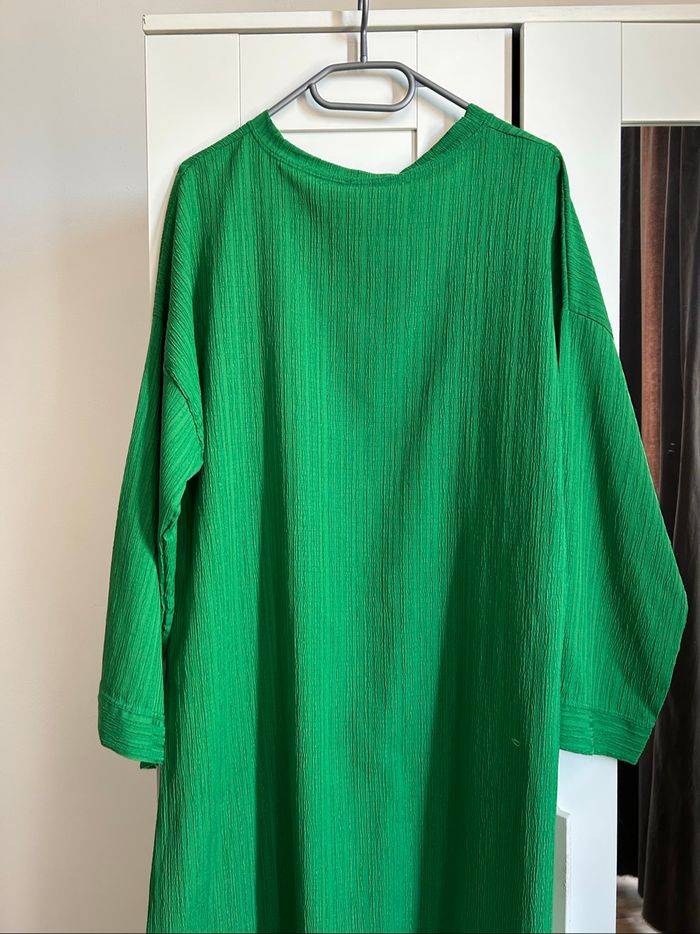 Robe longue verte unie New Collection Taille Unique - photo numéro 8