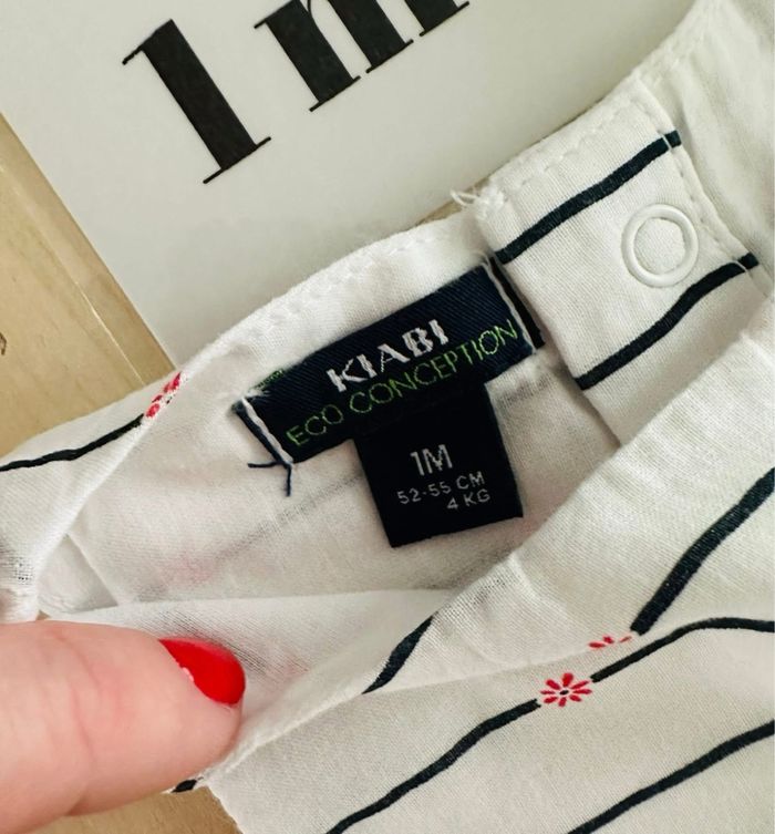 Robe été bébé fille - Kiabi - taille 1 mois 53/55 cm - photo numéro 2