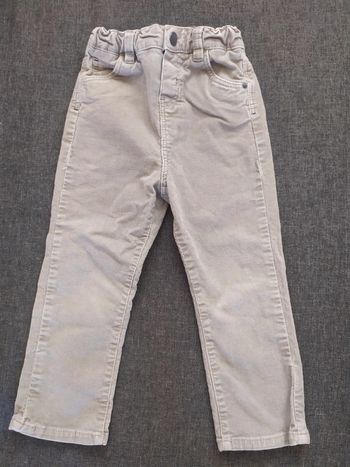 Pantalon beige velours 23mois