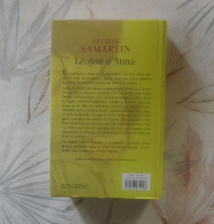 Le don d'Anna de Cecilia Samartin Ed. France Loisirs - photo numéro 2