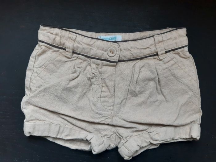Short beige doré paillettes 18 mois obaibi