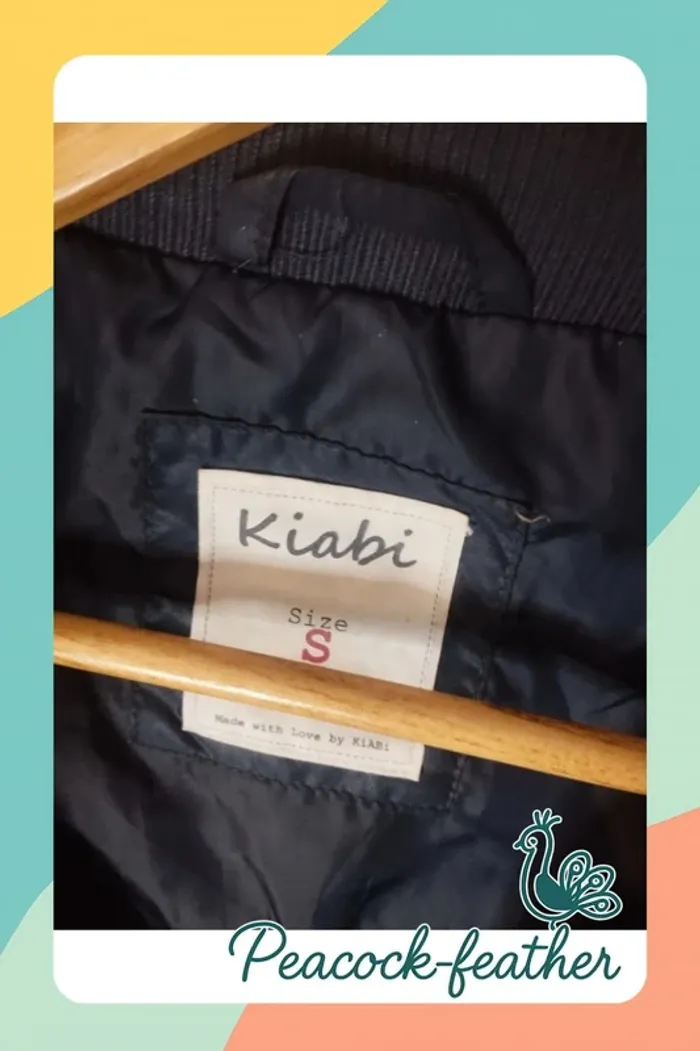 Manteau doudoune Kiabi 36 bleue - photo numéro 10