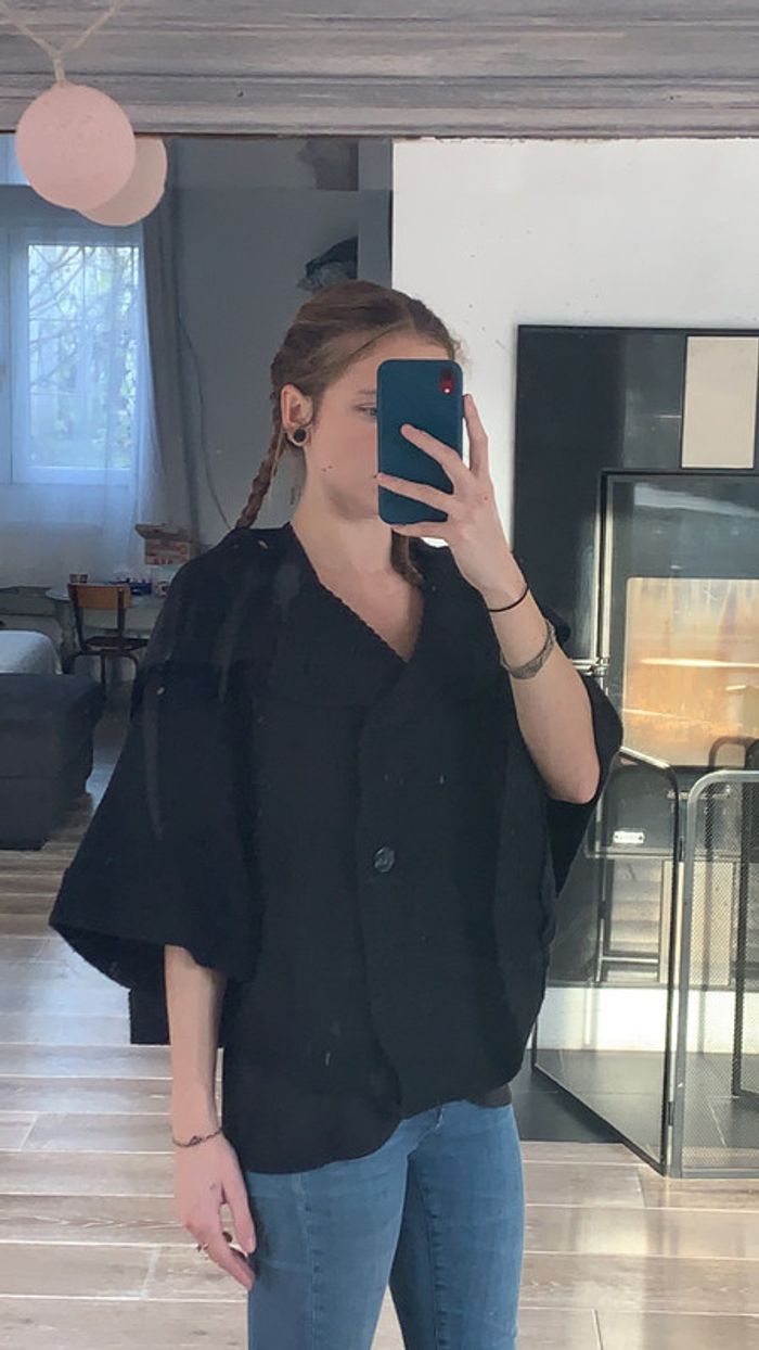 Cape poncho noire - photo numéro 2