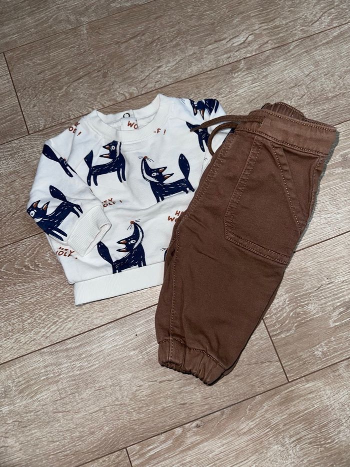 Ensemble 3 mois pull pantalon - photo numéro 2