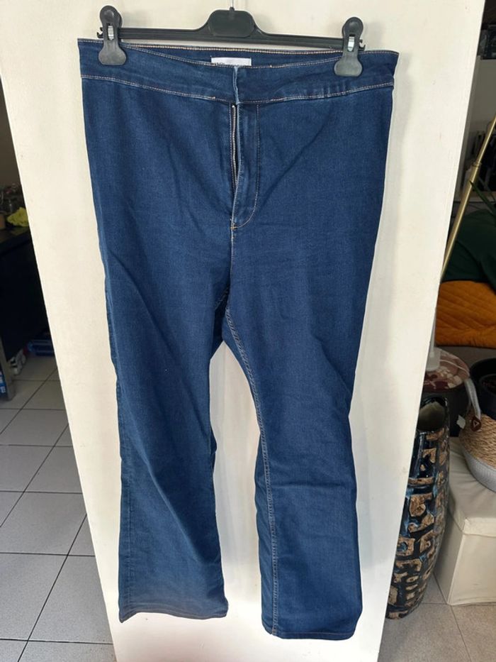 Jean droit évasé bleu - Zara